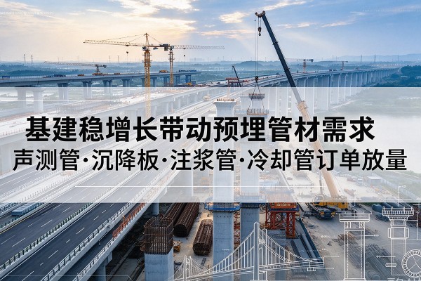 浑源基建稳增长带动预埋监测管材需求,声测管、沉降板、注浆管订单持续放量
