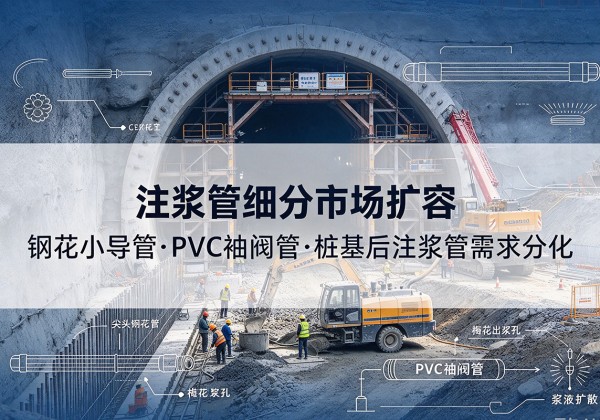 浑源注浆管细分市场扩容，隧道钢花小导管、PVC 袖阀管、桩基后注浆管需求分化